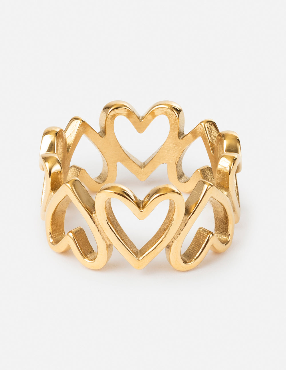 Bague Chaîne Cœur