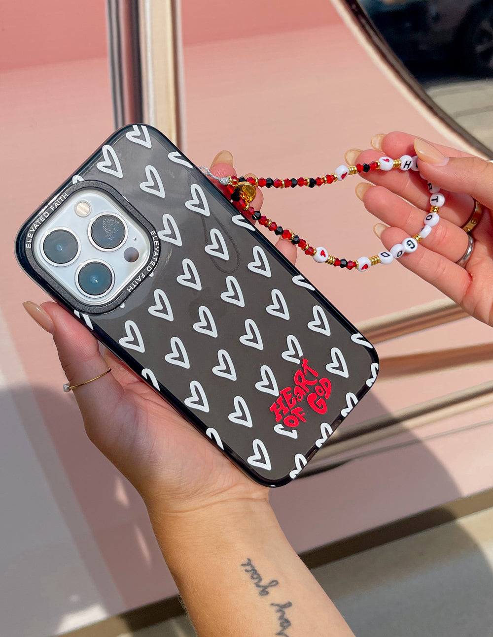 Breloque de téléphone Cœur de Dieu