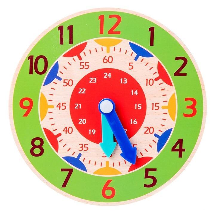 Jouets d'horloge Montessori en bois pour enfants, horloge colorée pour l'apprentissage des heures, minutes et secondes, aides pédagogiques pour la petite enfance