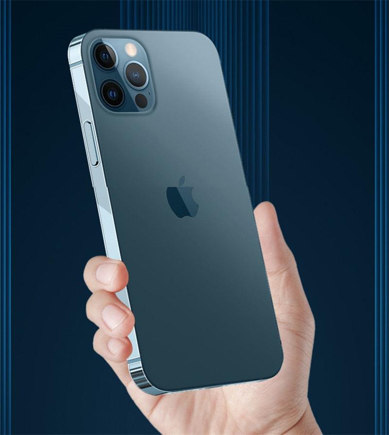 Film de protection de contour 2 pièces pour iPhone 14 13 Pro Max 11Pro XR XS, film latéral de téléphone transparent HD, protection latérale ultra-fine en verre trempé pour iPhone