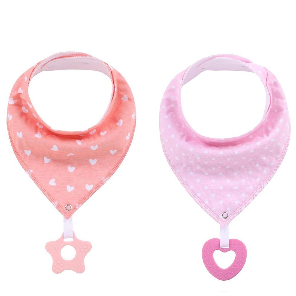 Bavoirs bandanas unisexes 100 % coton biologique super absorbants et doux pour bébé et jouets de dentition pour nouveau-né