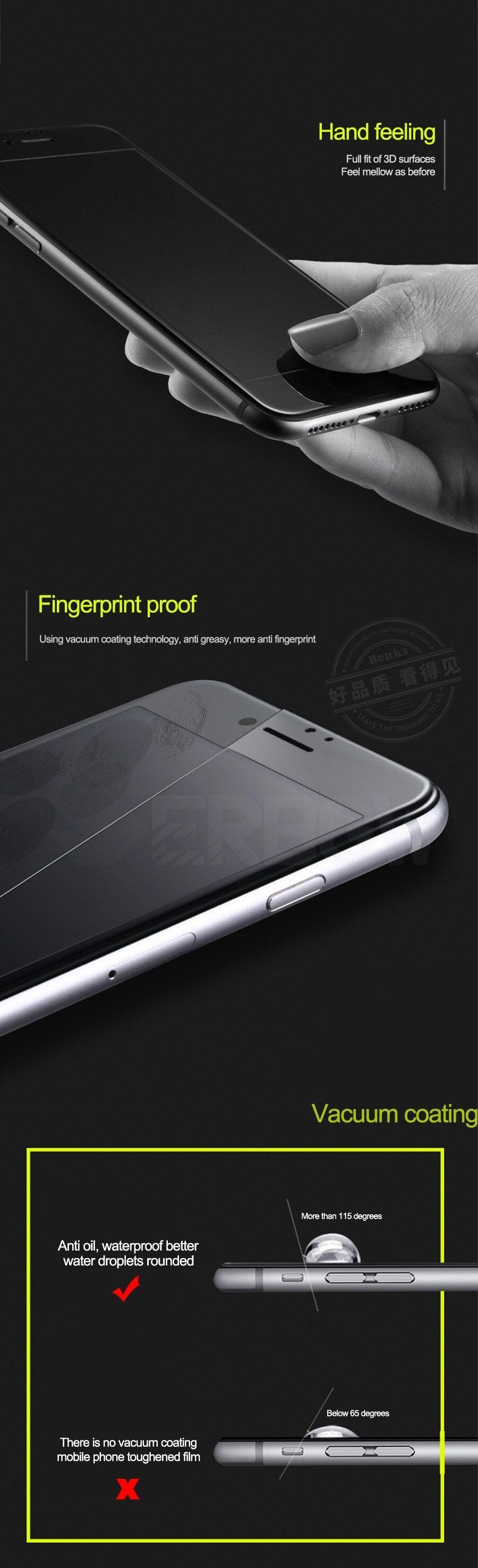 Verre trempé incurvé 9D à couverture complète pour iPhone 7 8 Plus avec bord souple, protection d'écran en verre trempé pour iPhone 7 8 6 6S Plus Film de protection d'écran en verre trempé