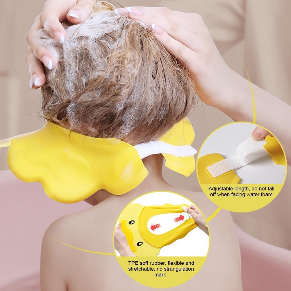 Bonnet de shampooing Modern Water Ears, large bord, pour le lavage des cheveux de bébé, forme de canard, casquettes de protection pour enfants.