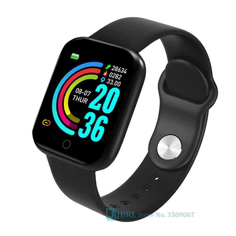 Montre intelligente de luxe, NOUVEAU style, en acier inoxydable, pour femmes et hommes, électronique, sport, bracelet, pour Android IOS, montre connectée carrée