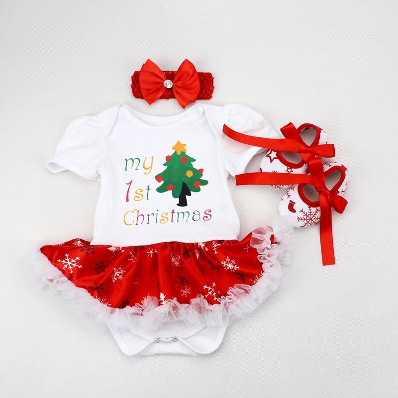 Ensemble de vêtements de Noël pour bébé fille, tenue de tout-petit nouveau-né