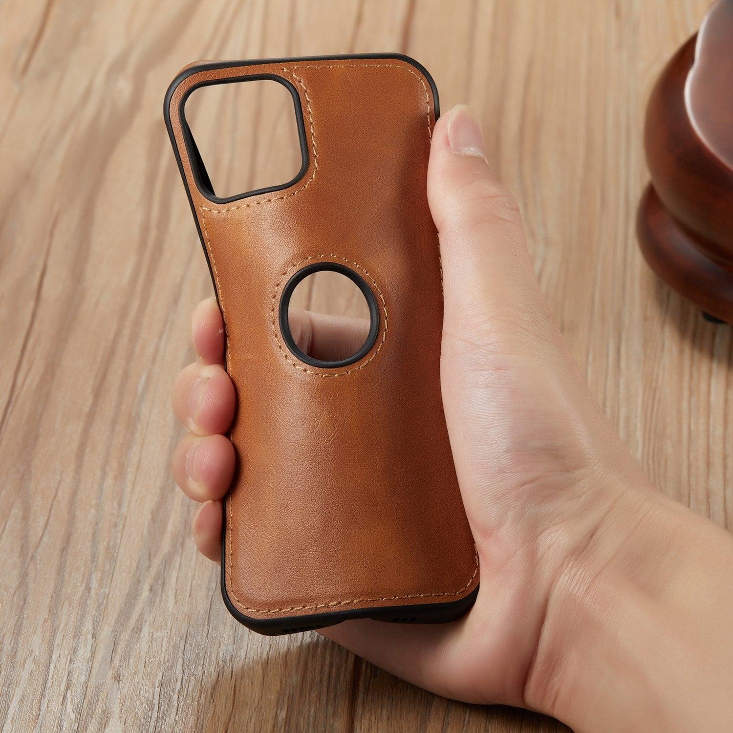 Coque de téléphone en cuir PU de luxe pour iPhone 14 Pro Max 13 Pro Max 11 12 Pro Max XR XS Max X 7 Plus, étui en cuir mince, coque arrière compatible avec iPhone 13 Pro, étui de téléphone mince en cuir classique, luxe élégant