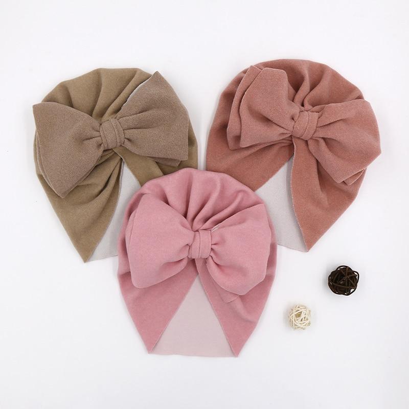 Jolis nœuds Chapeau bébé Noué Enfants Filles Nouveau-né Turban Doux Enfants Bébés Tout-petits Bonnet