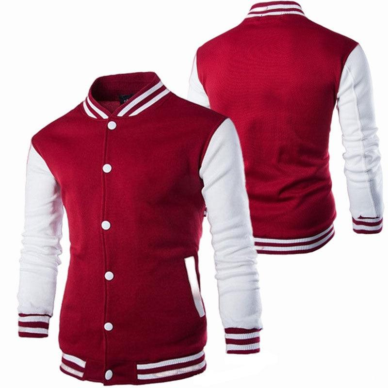 Veste décontractée pour homme coupe ajustée, Blouson aviateur pour homme/garçon, Design de mode classique et élégant, Veste universitaire confortable pour homme, Blouson lycée à manches longues