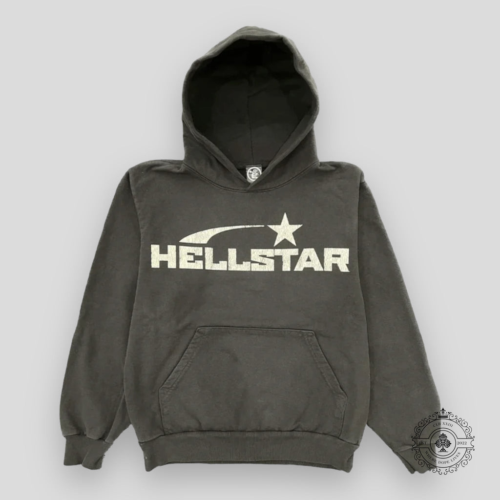 Sweat à capuche Hellstar Basic Logo - Noir