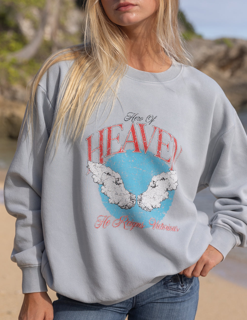 Maillot ras du cou unisexe « Héroïne du ciel »