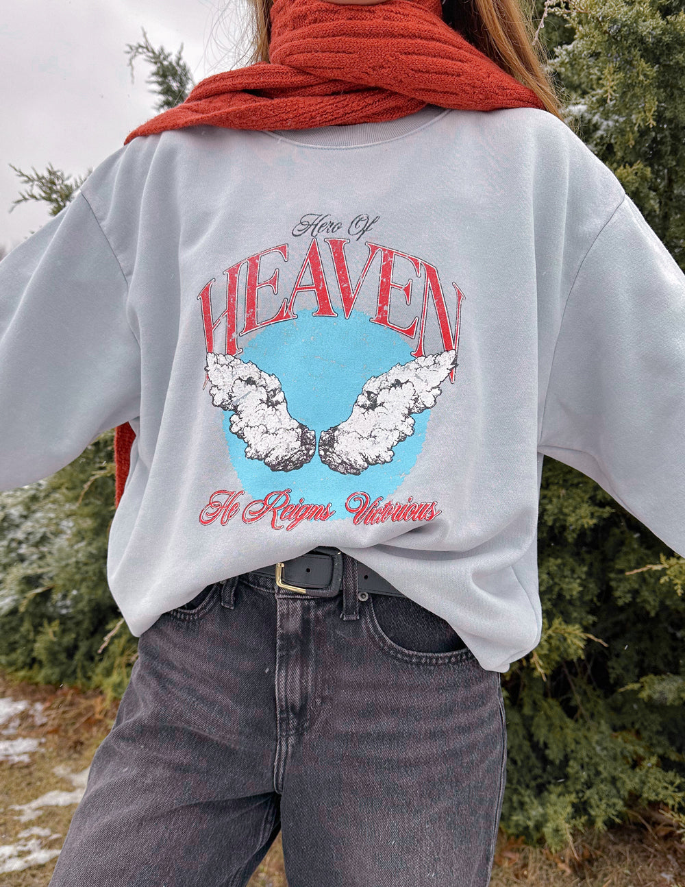 Maillot ras du cou unisexe « Héroïne du ciel »