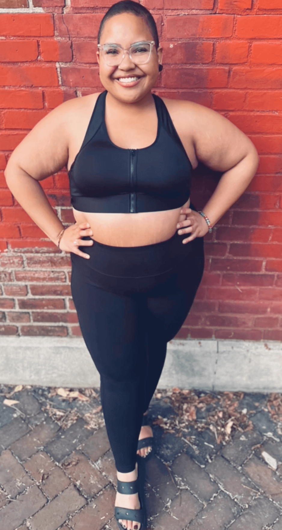 Soutien-gorge de sport à ouverture devant Hero - Noir