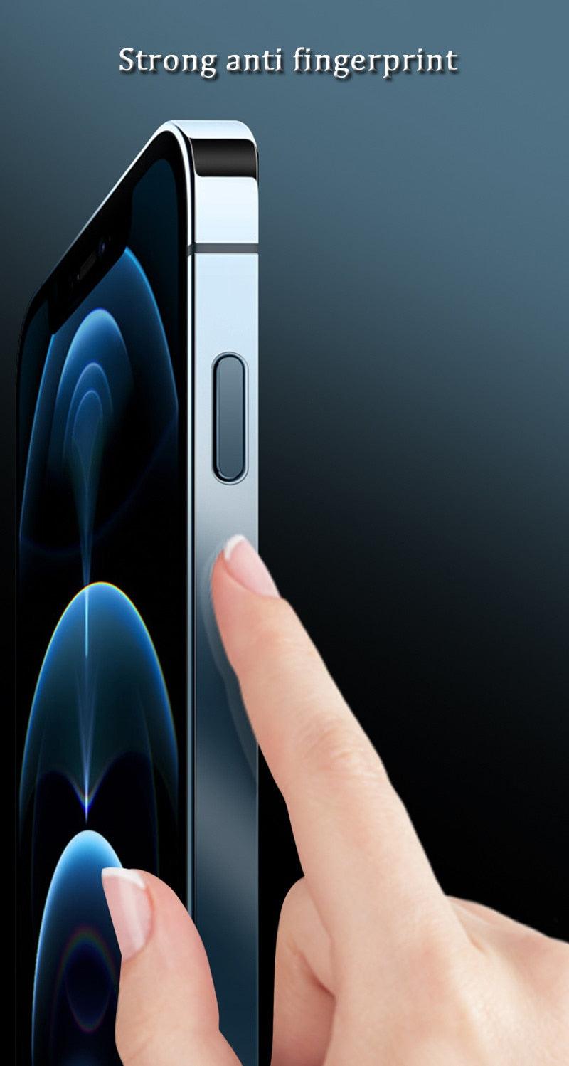 Film de protection de contour 2 pièces pour iPhone 14 13 Pro Max 11Pro XR XS, film latéral de téléphone transparent HD, protection latérale ultra-fine en verre trempé pour iPhone