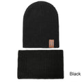 Ensemble moderne pour bébé : bonnet, écharpe et tour de cou – Bonnets écharpes chauds en tricot pour enfants