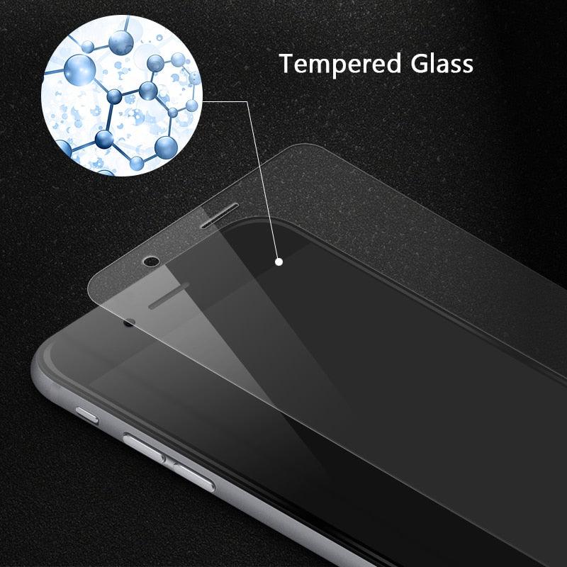 3 Pièces Pour iPhone 7 8 6 s 6s Plus Verre de Protection Pour Film Protecteur d'Écran Verre Blindé Trempé Compatible avec le Protecteur d'Écran iPhone pour iPhone