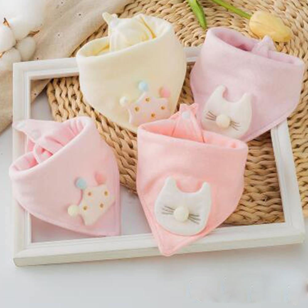 Bavoirs pour bébé, bavoirs triangulaires en double coton, serviette de salive de dessin animé, tablier d'alimentation pour bébés garçons et filles, bavoir en coton pour enfants