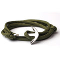 Nouveau Bracelet Ancre Marine Bleu Bracelet Ancre d'Amitié Homme Bracelet Multicouche Fait Main Corde Nylon Chaîne Bijoux Homme Femme