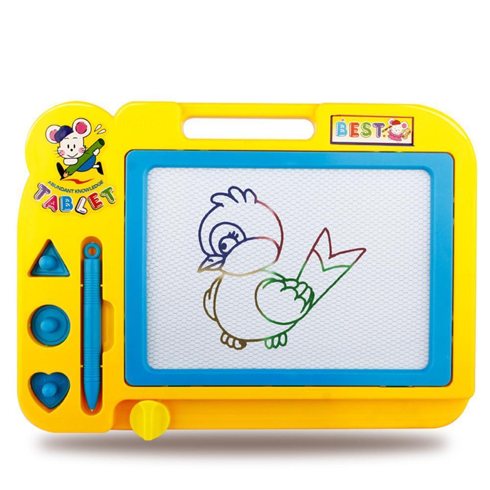 Tablette de dessin magnétique éducative populaire pour enfants, tableau de dessin et d'écriture pour garçons et filles, en 4 couleurs luxueuses