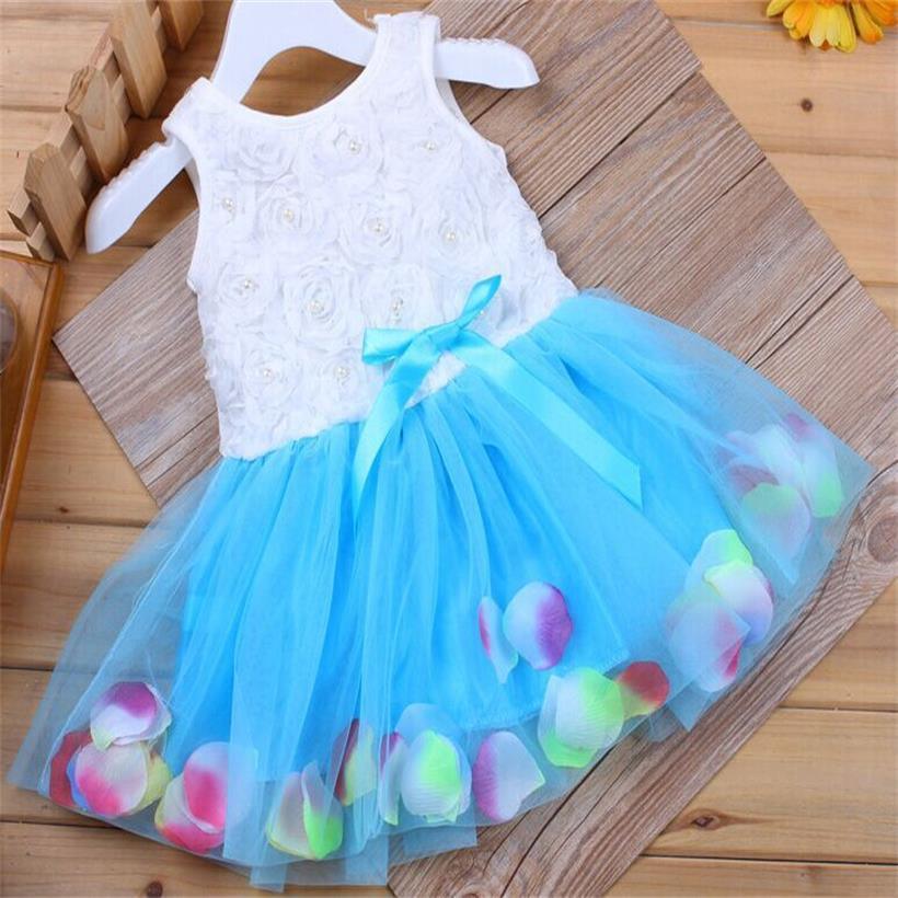 Robe de princesse de luxe moderne faite à la main pour petites filles, motif floral, sans manches, mini tutu, nœud, rose, jaune, rouge, vêtements pour enfants