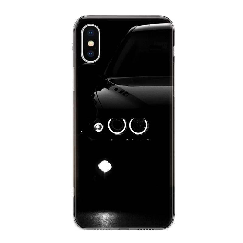 Coque de téléphone de voiture de sport cool pour iPhone 14 13 12 11 Pro Max Mini X Xs Xr 6 6s 7 8 Plus 5 5s Se Housse en caoutchouc de silicone souple antichoc
