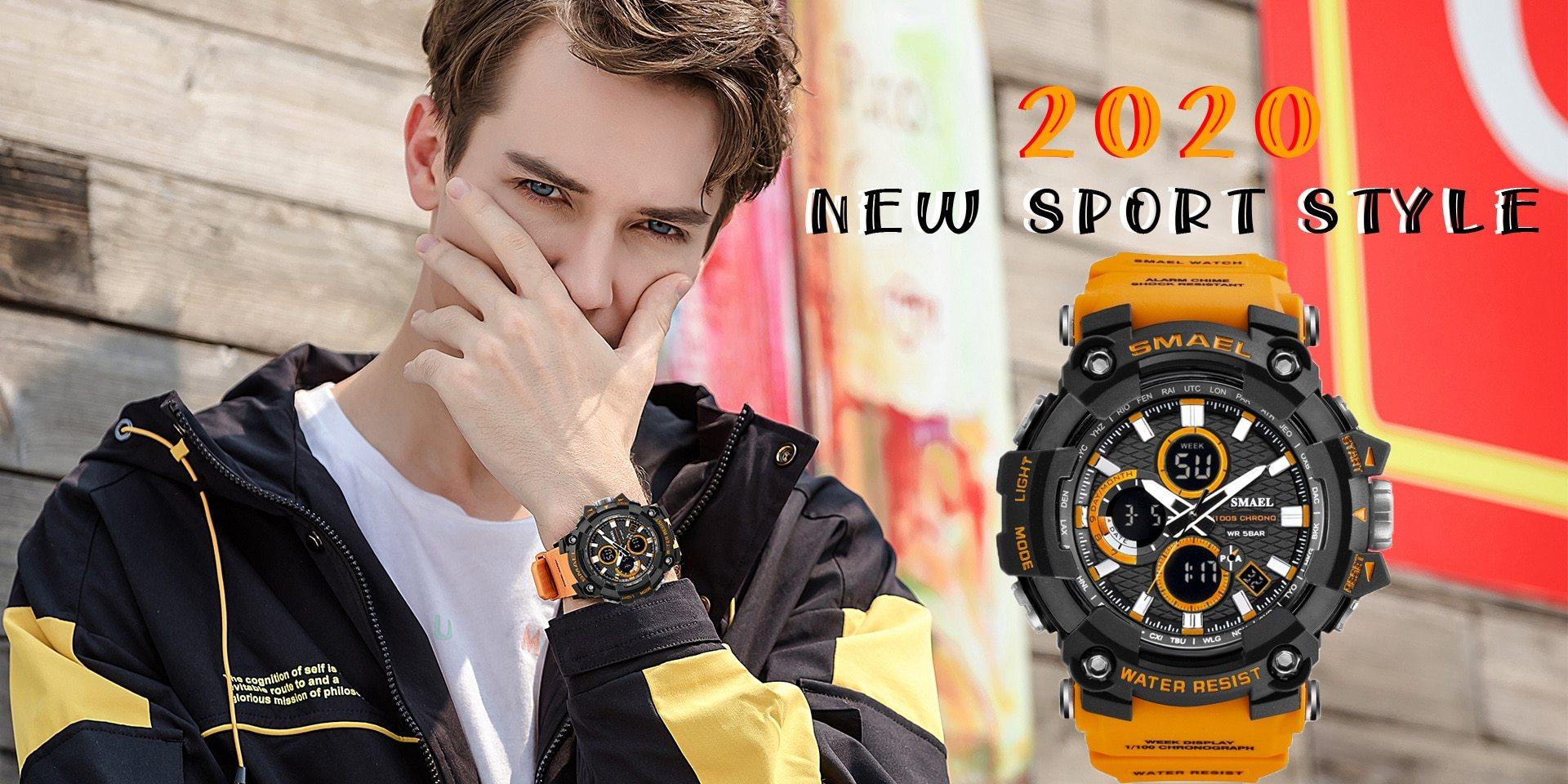 Montres numériques de sport étanches 50 m pour hommes avec date automatique relogio masculino Montre unisexe de sport militaire de l'armée