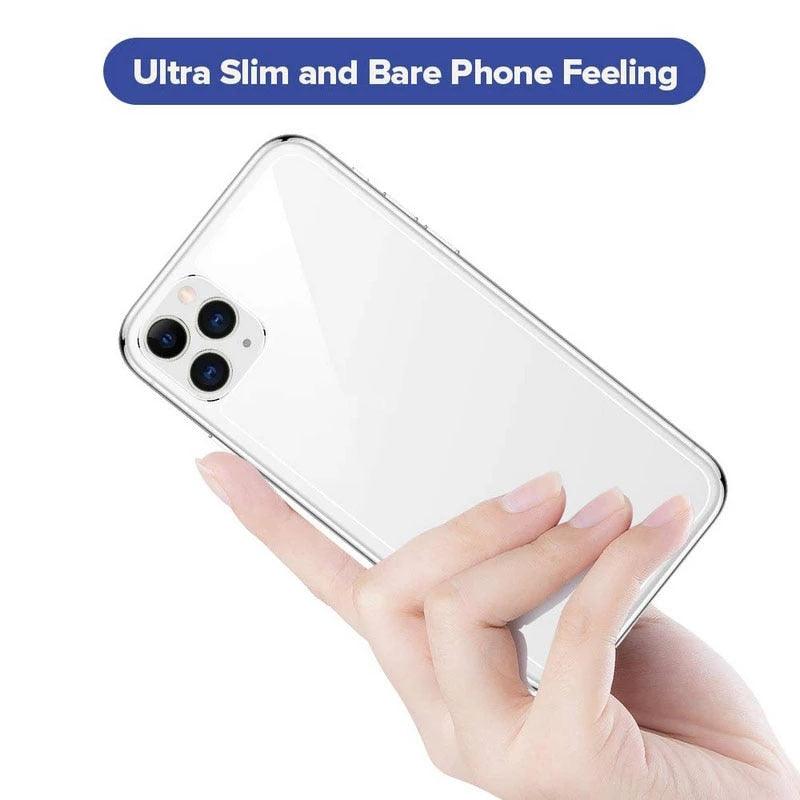 Verre Trempé Arrière pour iPhone 14 12 13 Pro Max SE 20 Coque de Protection en Verre sur iPhone 14 Plus 14Pro Film de Protection Arrière Transparent Anti-rayures Sans Bulles Protection Arrière pour iPhone
