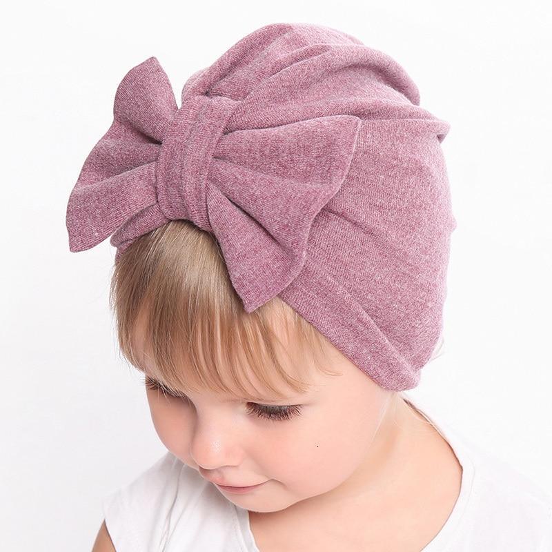 Bébé Turban Fille Chapeau Moderne Tendance Grand Nœud Bonnet Accessoires De Style Original