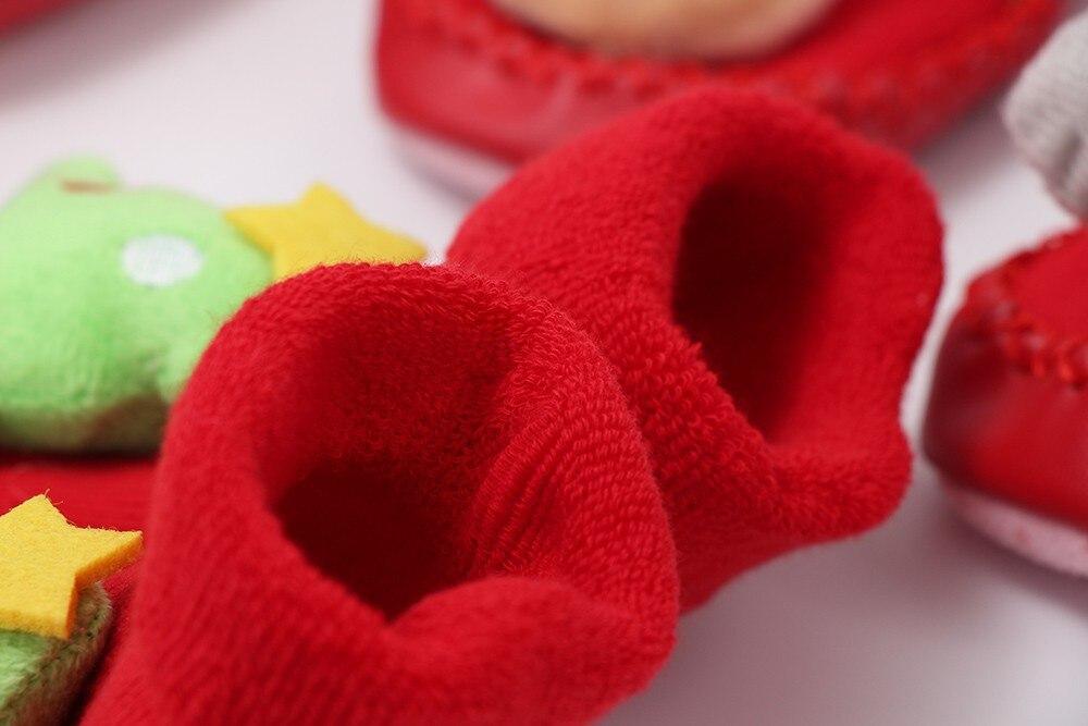 Chaussettes Bébé Noël Nouveau-né Pour Garçons/Filles Chaussettes de Sol de Noël Antidérapantes Chaussettes Premiers Pas Pour Bébé Enfants