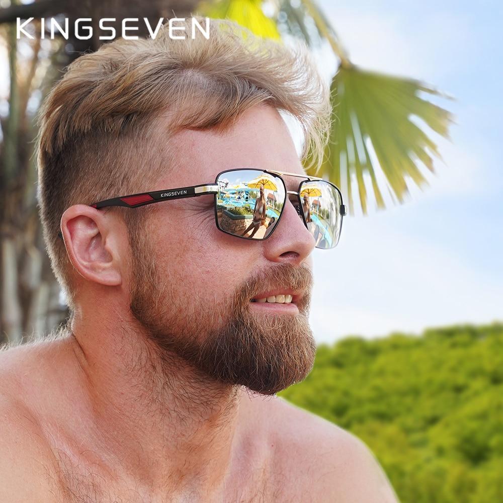 Lunettes de soleil de luxe modernes en aluminium de haute qualité pour hommes, verres polarisés, branches de marque, lunettes de soleil miroir, Oculos de sol avec protection UV400