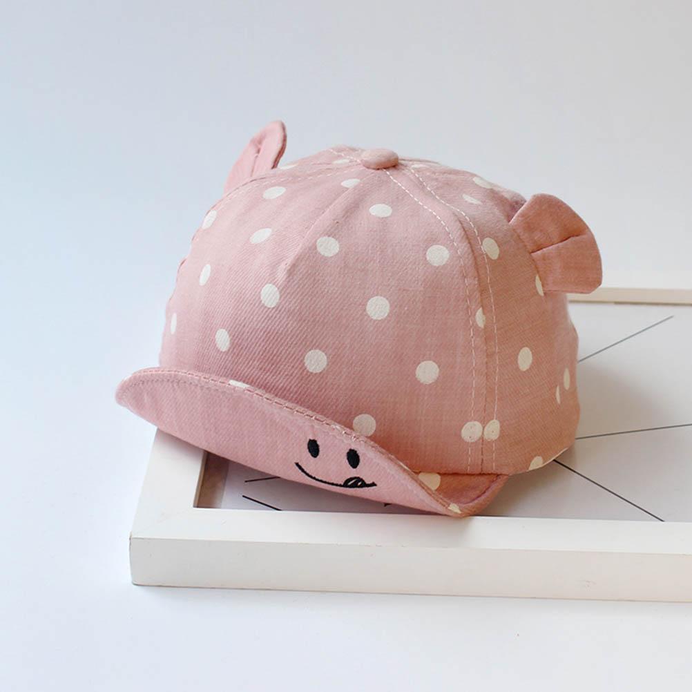 Chapeau de soleil mignon moderne pour enfants, chapeau de bébé à pois, chapeau de soleil pour fille et garçon avec oreilles, casquette de baseball pour garçons et enfants
