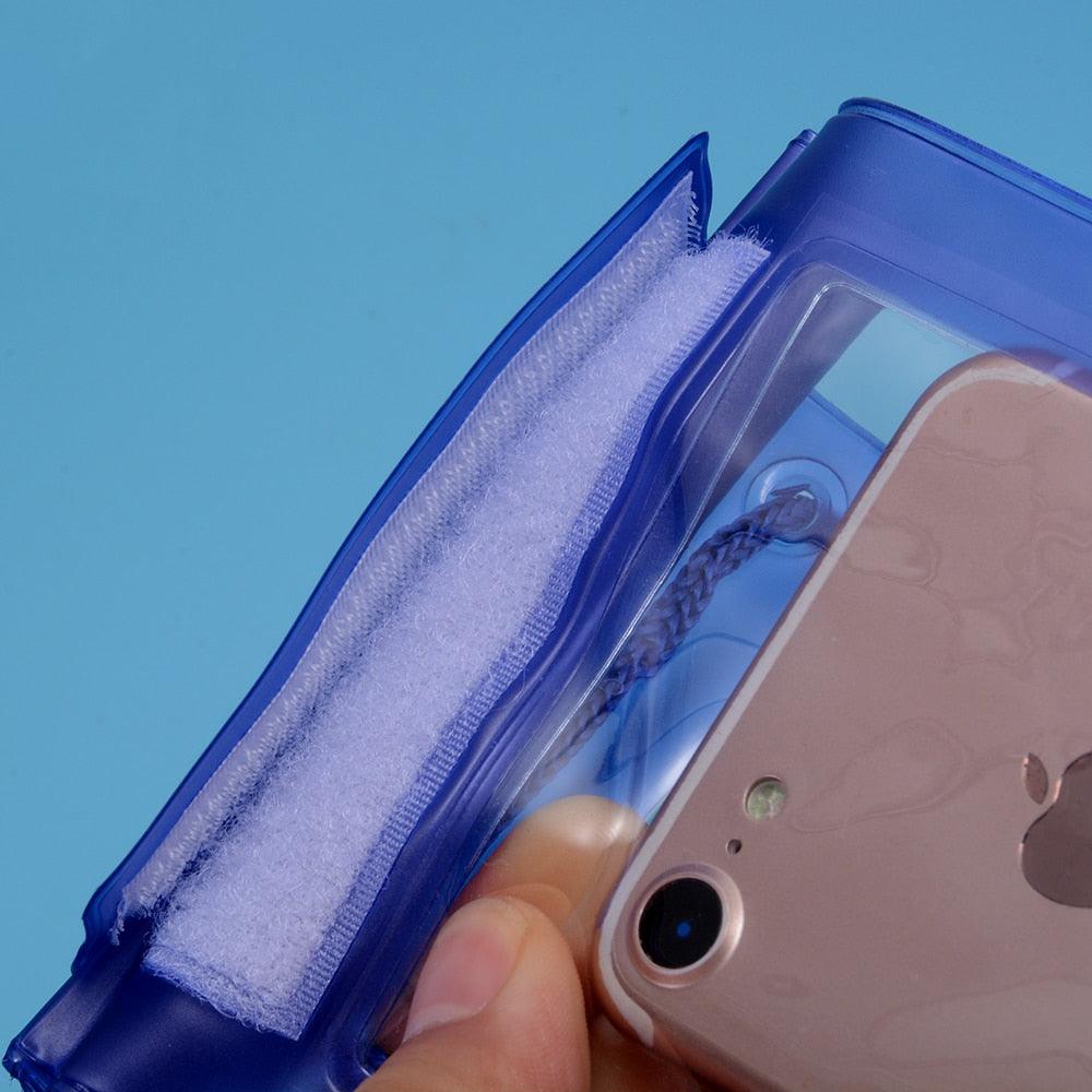 Étui étanche universel pour iPhone X XS MAX 8 7 Coque Housse Sac Étuis Téléphone étanche Coque de téléphone pour photos sous-marines et enregistrement vidéo Téléphone étanche compatible avec iPhone