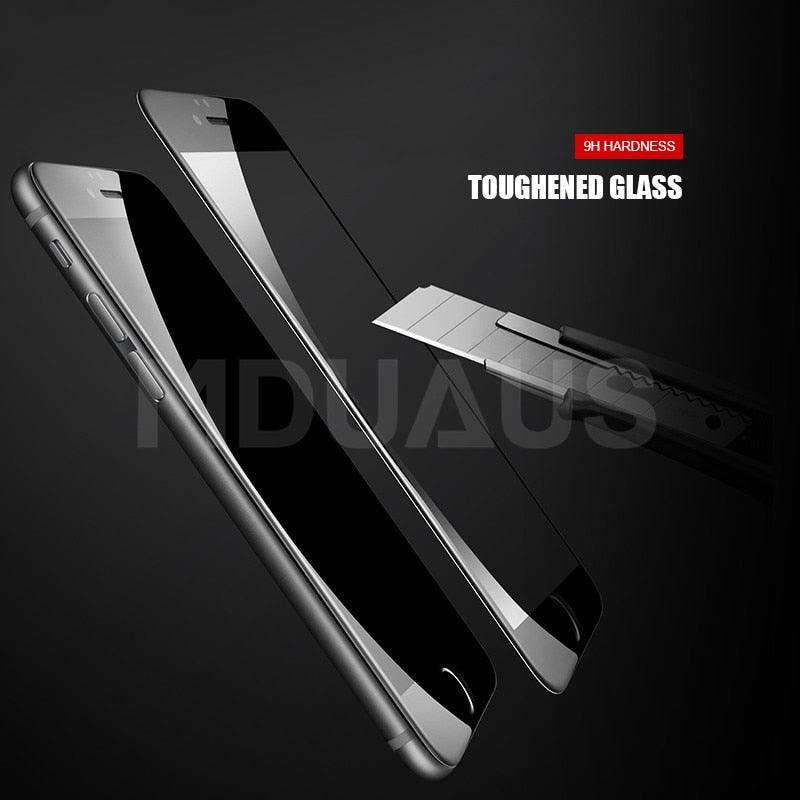 Verre de protection 999D pour iPhone 8 7 6 6S Plus XR X XS, verre de protection d'écran complet pour iPhone 11 12 Pro Max, verre trempé de protection d'écran complet pour iPhone