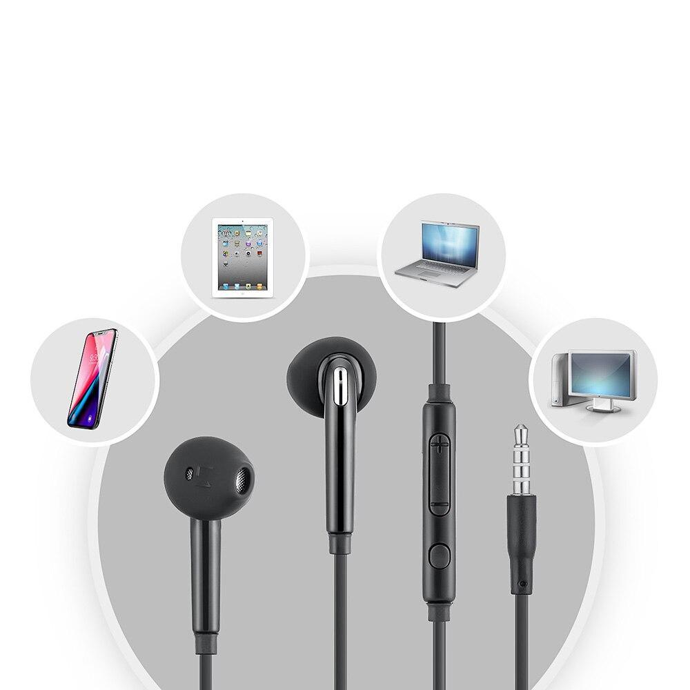 Écouteurs filaires stéréo 1,2 mm Casque de musique sport avec microphone pour téléphones portables Vente chaude