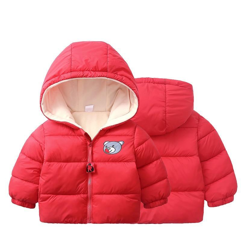 Vestes chaudes à capuche pour bébés filles et bébés garçons pour l'hiver, au design moderne, neuf et luxueux.