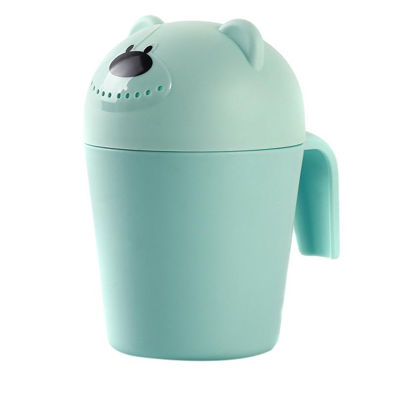 Bébé Enfants Dessin Animé Ours Bain Tasse Bébé Douche Shampooing Tasse Seau Bébé Douche Cuillère Eau Cheveux Pour Enfants