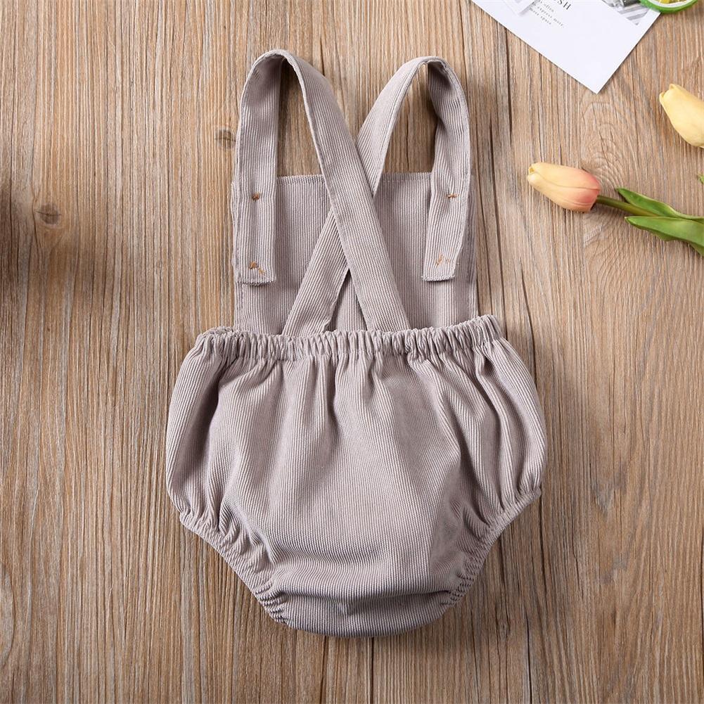 Vêtements d'été pour bébé, nouveau-né, garçon/fille, body-salopette dos nu pour filles