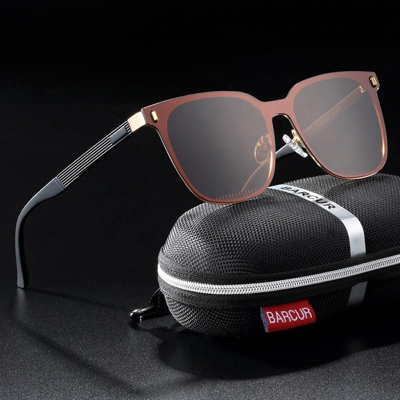 Nouvelles lunettes de soleil carrées polarisées de luxe élégantes pour hommes et femmes avec protection UV400