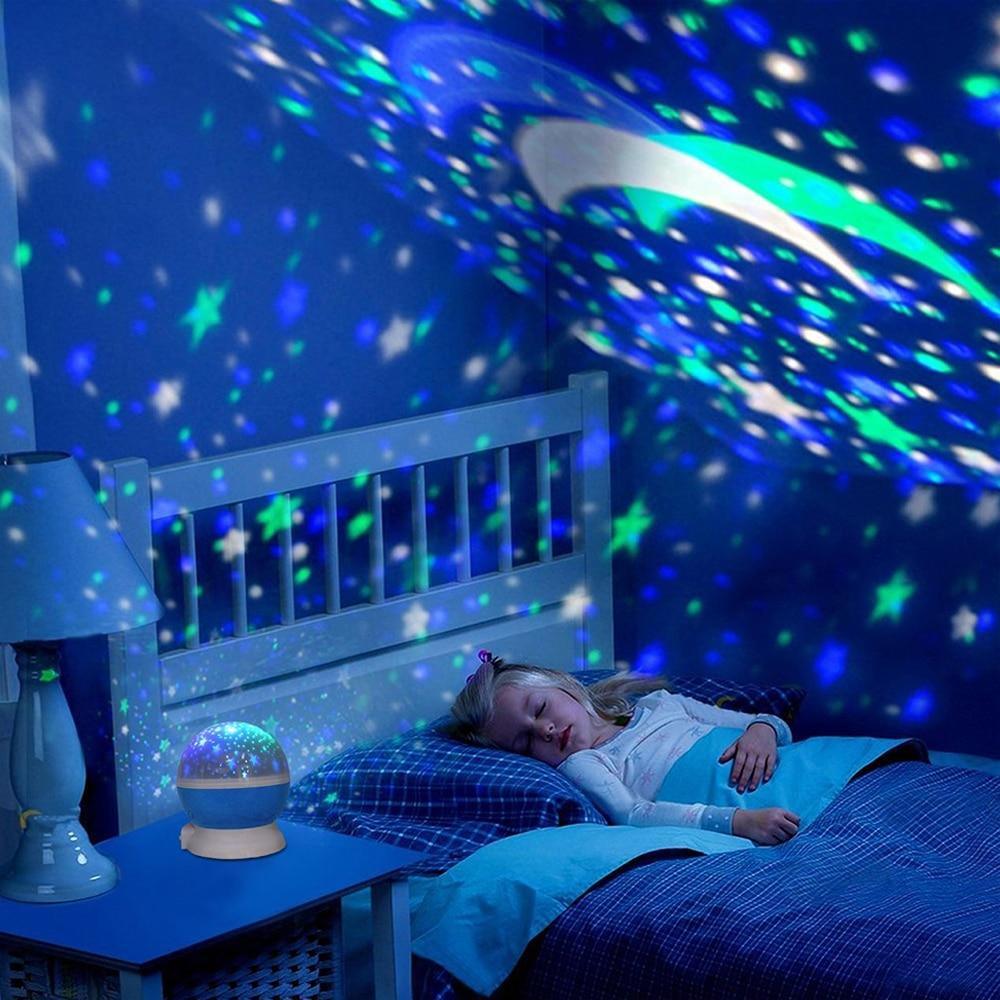 Lampe de projection LED ciel étoilé pour chambre de bébé et d'enfant, lumière intéressante, lampe moderne