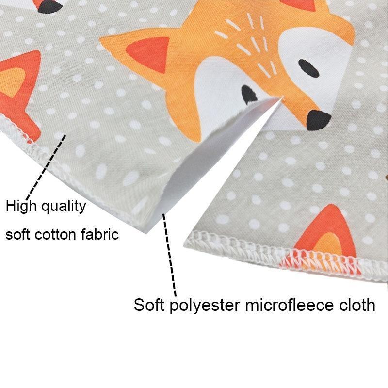 Bavoirs bébés Foulard triangulaire Coton Dessin animé Enfant Bandana Bavoir Bavoirs de bave Nouveau-né Bavoir pour enfants
