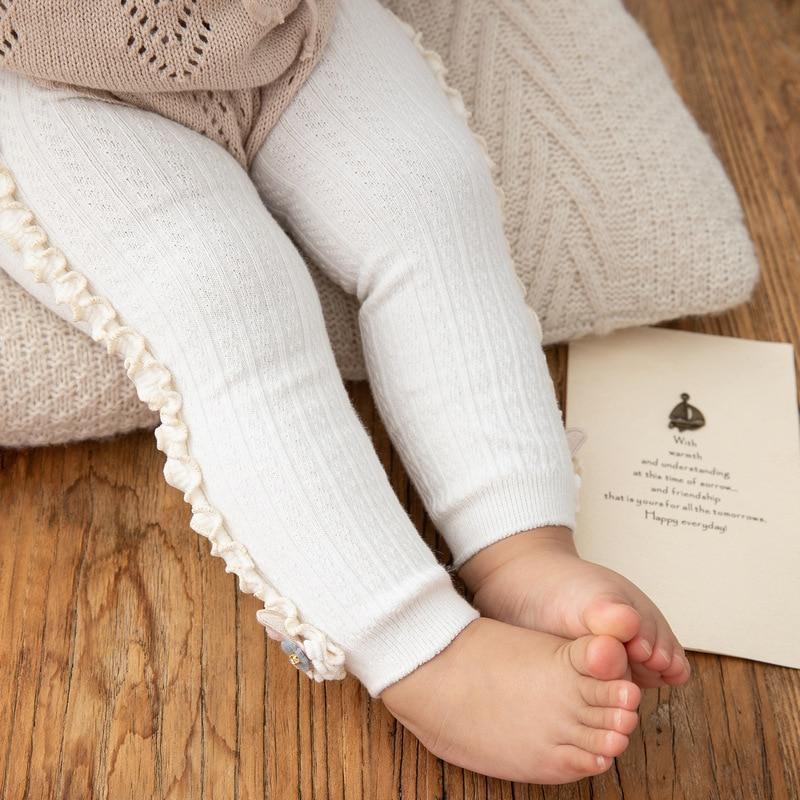 Pantalon Enfant - Joli Lapin Coloré - Legging Confortable en Tricot pour Bébés Filles