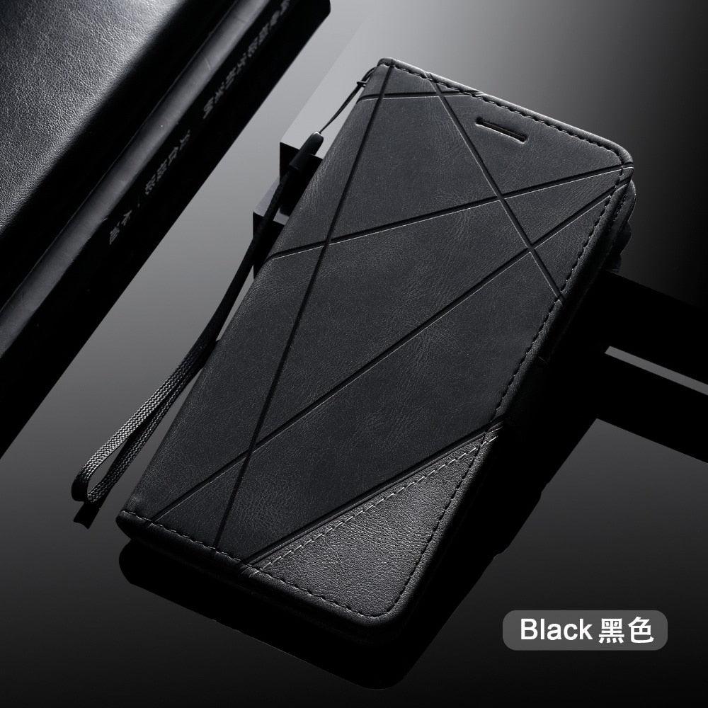 Étui en Cuir Magnétique pour iPhone 14 13 12 Mini 11 Pro Max XS XR 7 8 6 6S Plus SE 2023 Housse Portefeuille Luxe à Rabat avec Porte-Cartes et Support Étui Portefeuille en Cuir Housse à Rabat avec Boucle Magnétique pour iPhone
