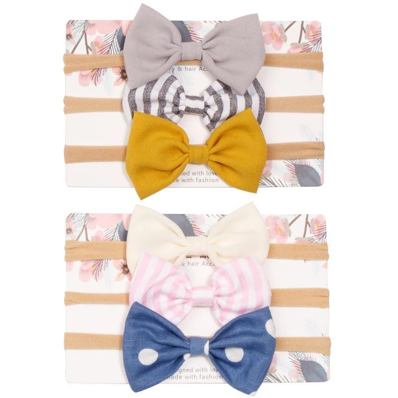 Bandeau Bébé Fille, Élastique Bébé, Accessoires Cheveux Enfants, Ensemble Nœuds Pour Bébés Filles