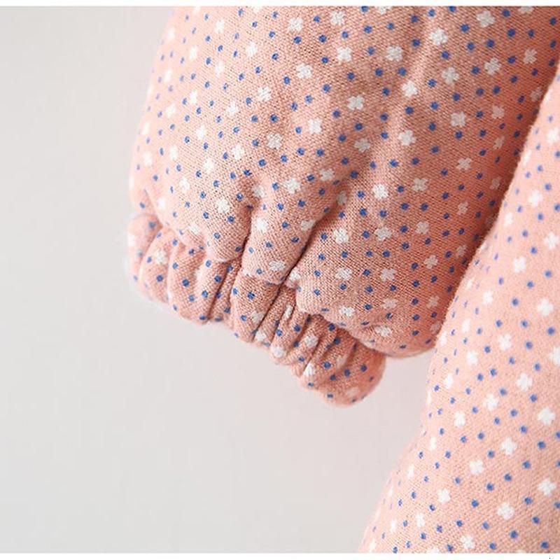 Vêtements de Bébé Fille Nouveau-né Veste Rembourrée en Coton à Capuche Florale pour Filles