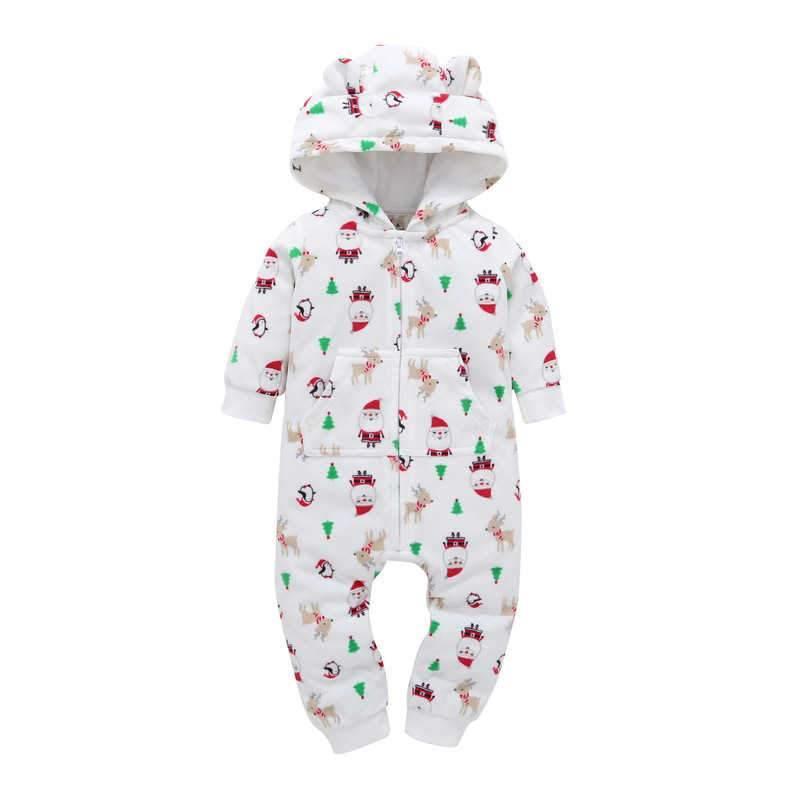 Grenouillère polaire moderne de haute qualité pour nouveau-né, barboteuse de garçon, grenouillère à capuche avec oreilles d'ours pour enfants