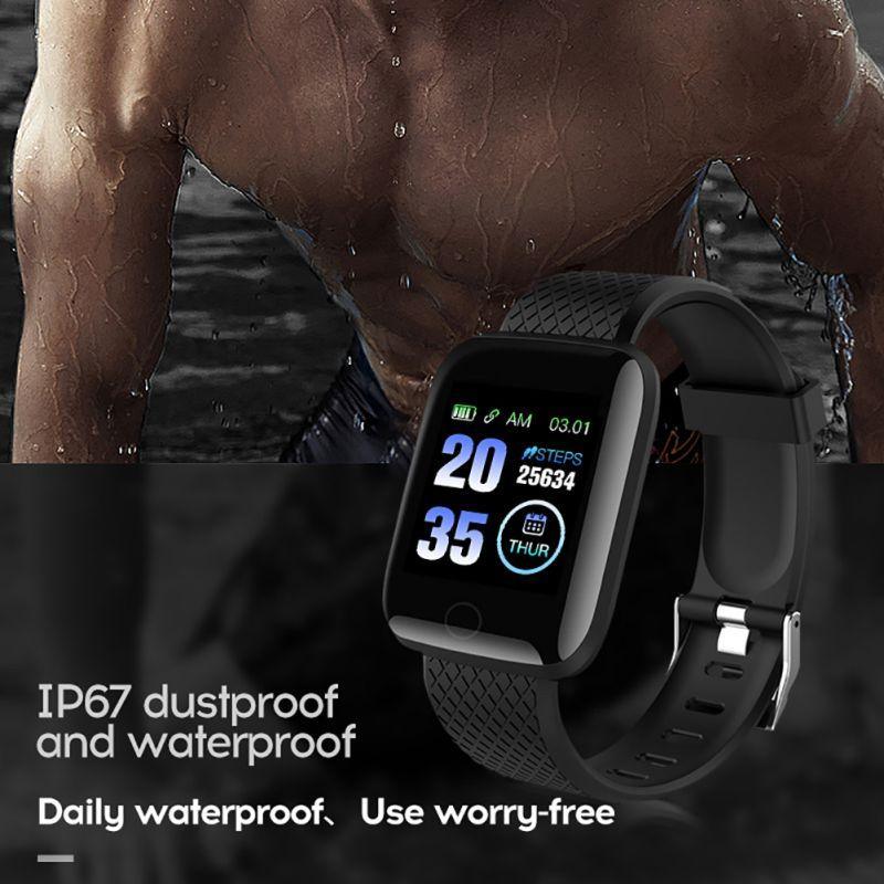 Montre intelligente moderne NEUVE avec moniteur de fréquence cardiaque, tension artérielle et bracelet sport pour systèmes Android