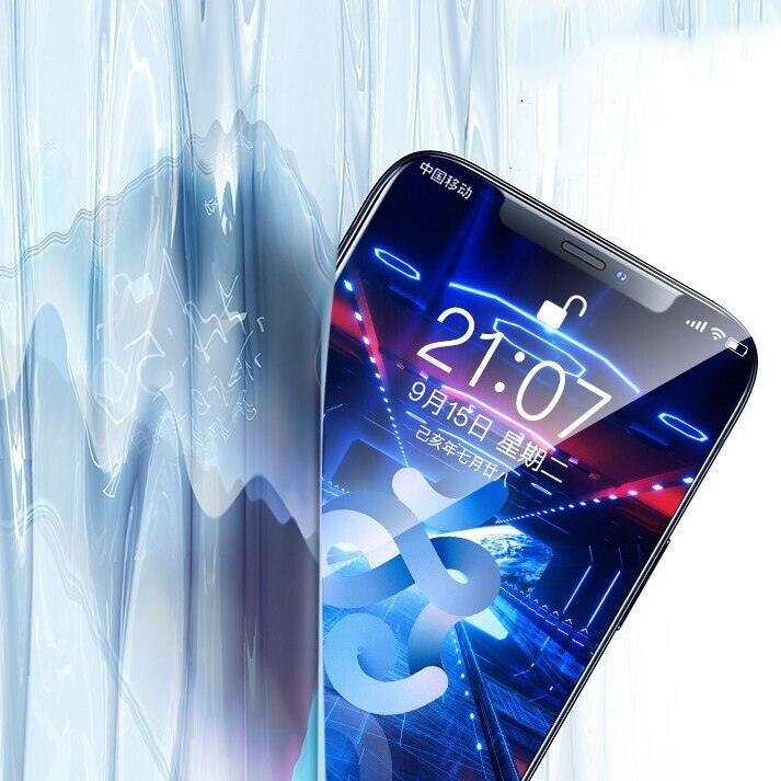 Protections d'écran en verre trempé HD pour iPhone 12 12 Max/12 Pro Film avant iPhone X 6/6s 7 8 11 Pro Max Protection d'écran transparente hautement résistante aux rayures en verre de protection plein écran pour iPhone