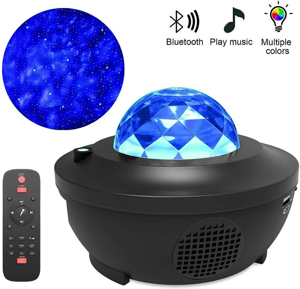 Nuage LED STEVVEX avec enceinte Bluetooth pour chambre de bébé/enfant, salle de jeux, cinéma maison, veilleuse d'ambiance, projecteur de lumière romantique et cadeau d'anniversaire
