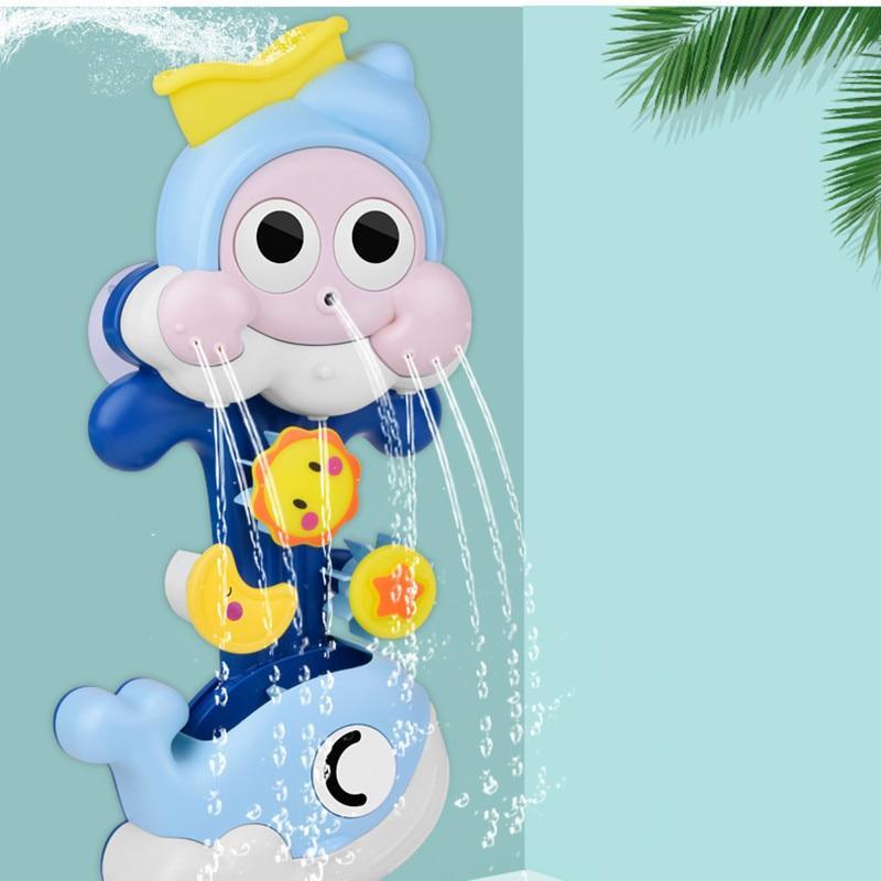 Jouets de bain pour bébé Arroseur d'eau Escargot Baleine pour tout-petits et nouveau-nés Jeux de jet d'eau Jouets de salle de bain pour enfants