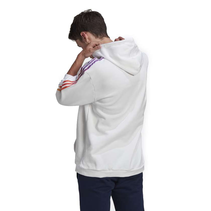 Haut à capuche molletonné adidas SPRT Homme - Blanc