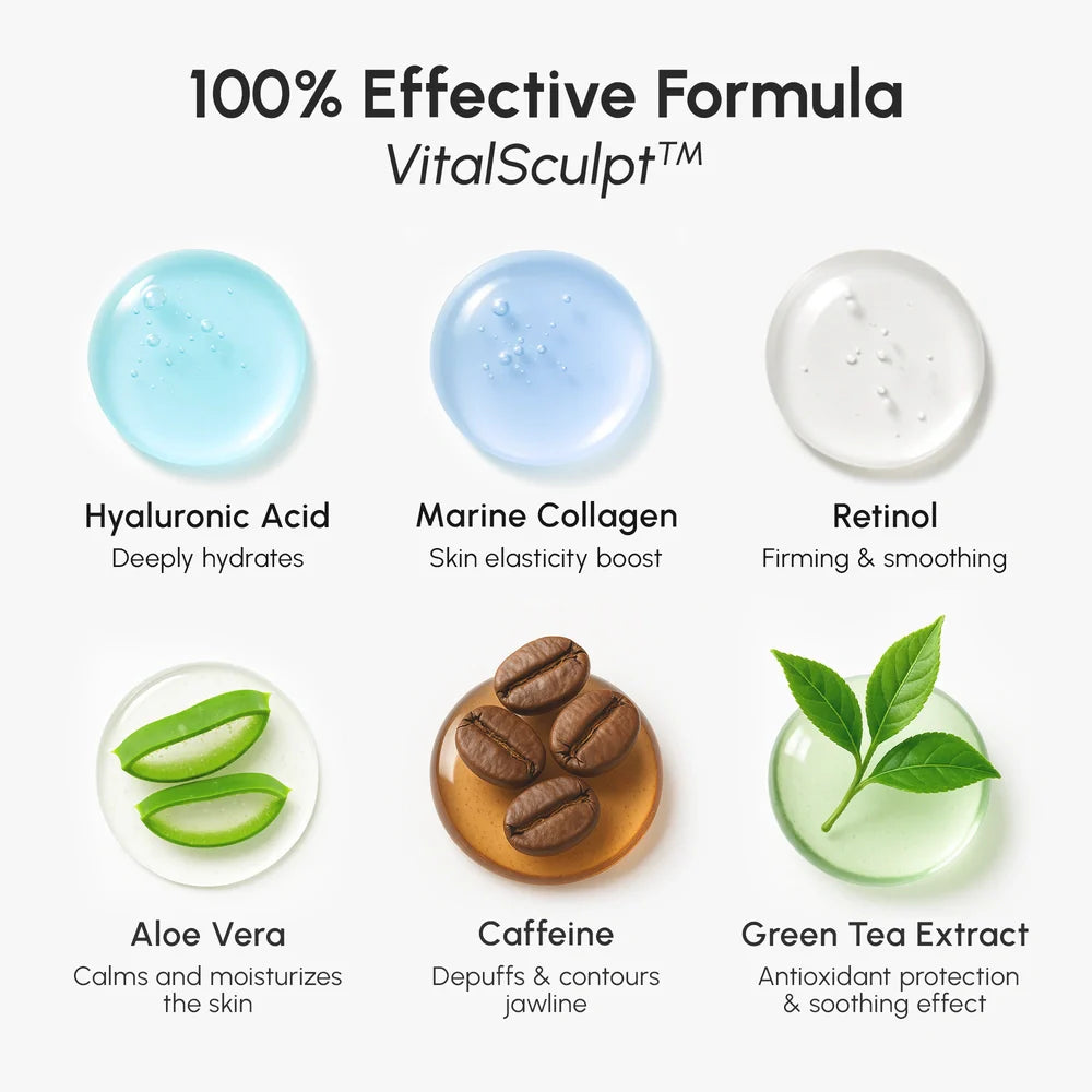 Masque liftant acide hyaluronique en V